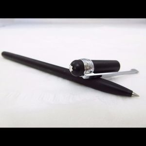 Montblanc rollerball Scenium matte black pen.